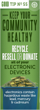 Tip 55 Recycle Resell or Donate Electronic Devices